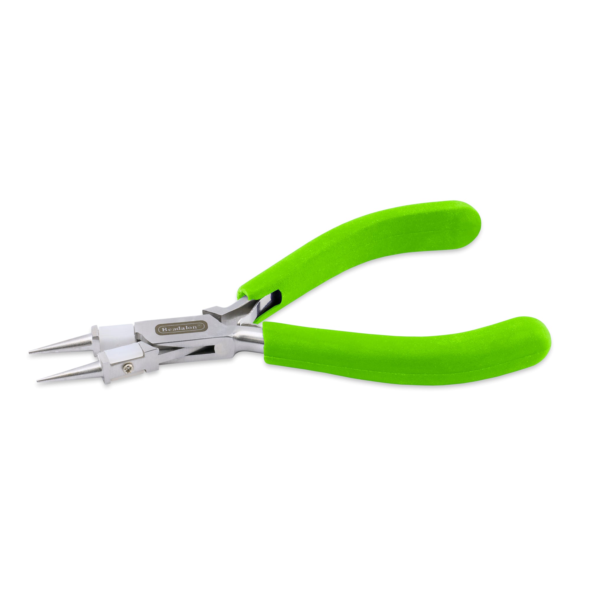 Beadalon Round Nose Pliers, Nylon Inner Jaw for Straightening, Forming, and Flattening Wire