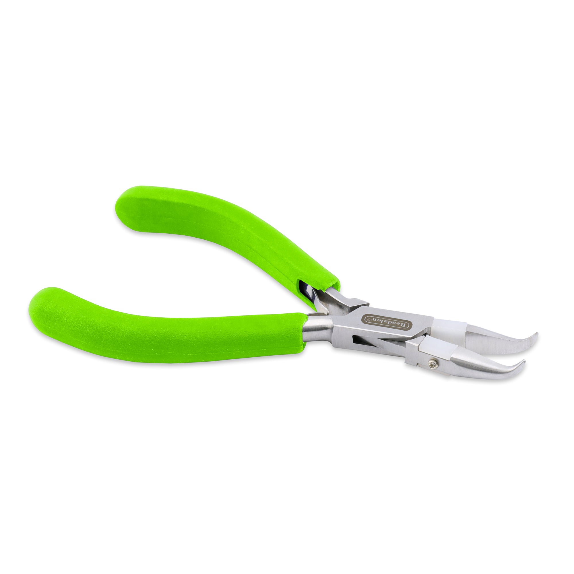 Beadalon Bent Chain Nose Pliers with Nylon Inner Jaw for Straightening, Forming, and Flattening Wire