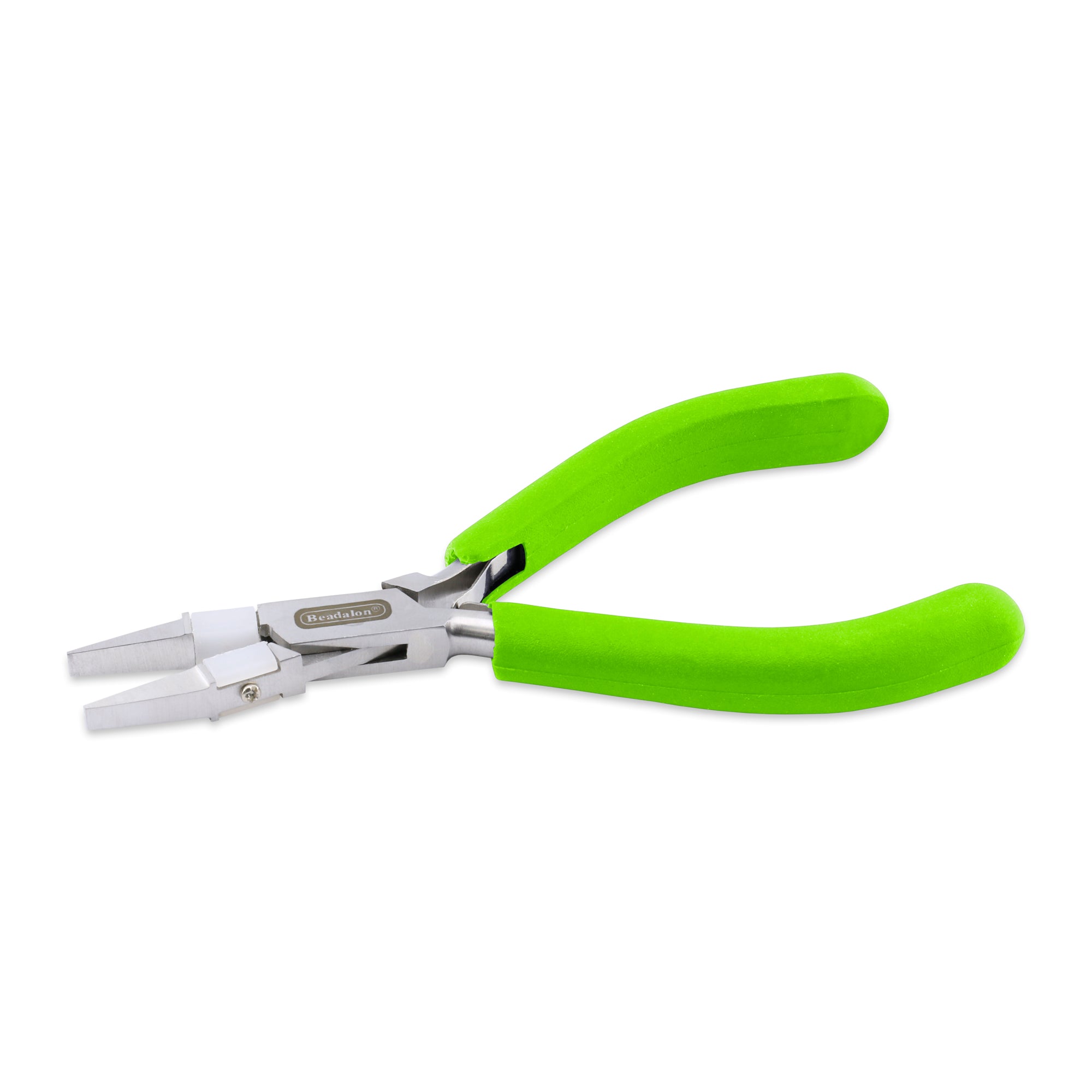 Beadalon Flat Nose Pliers, Nylon Inner Jaw for Straightening, Forming, and Flattening Wire