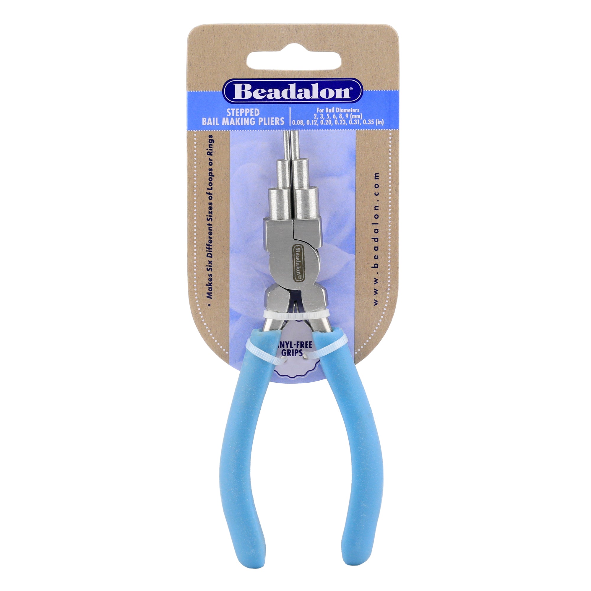 Beadalon 6-Step Bail Making Pliers, Wire Wrapping Tool (2mm-9mm Loops, Rings)