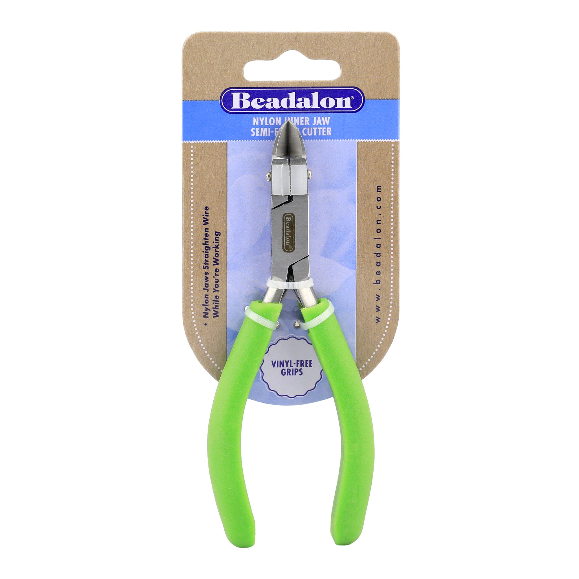 Beadalon Semi-Flush Cutters, Nylon Inner Jaw for Straightening, Forming, and Flattening Wire