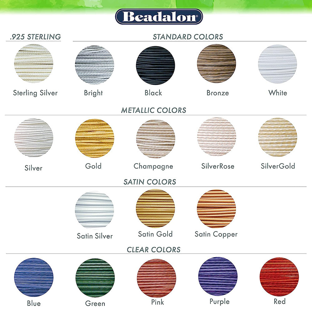 Beadalon 7 Strand Bright .010in Flexible Bead Stringing Wire, 1,000ft Spool