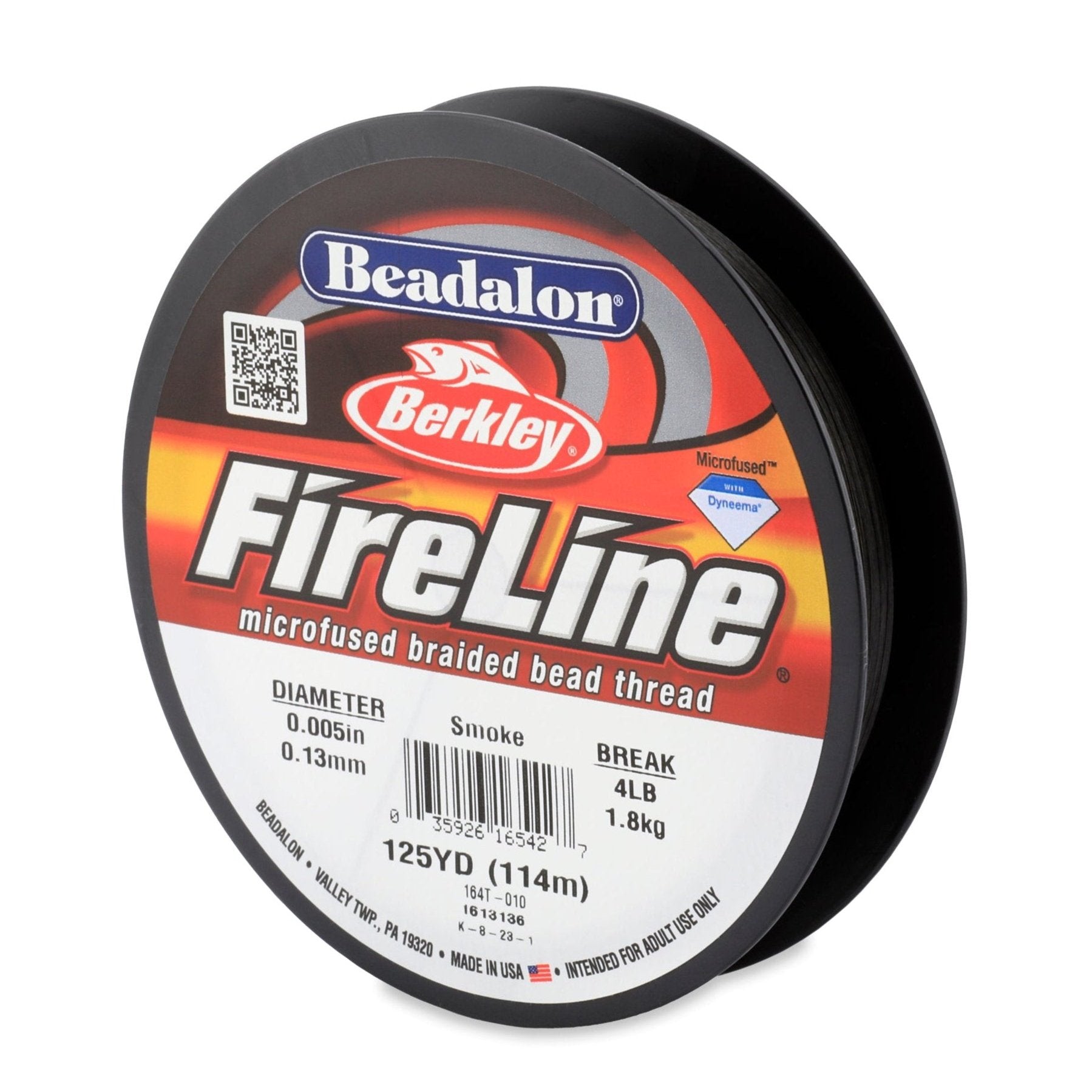 Fireline 4lb Smoke Beading Thread - 125 Yards