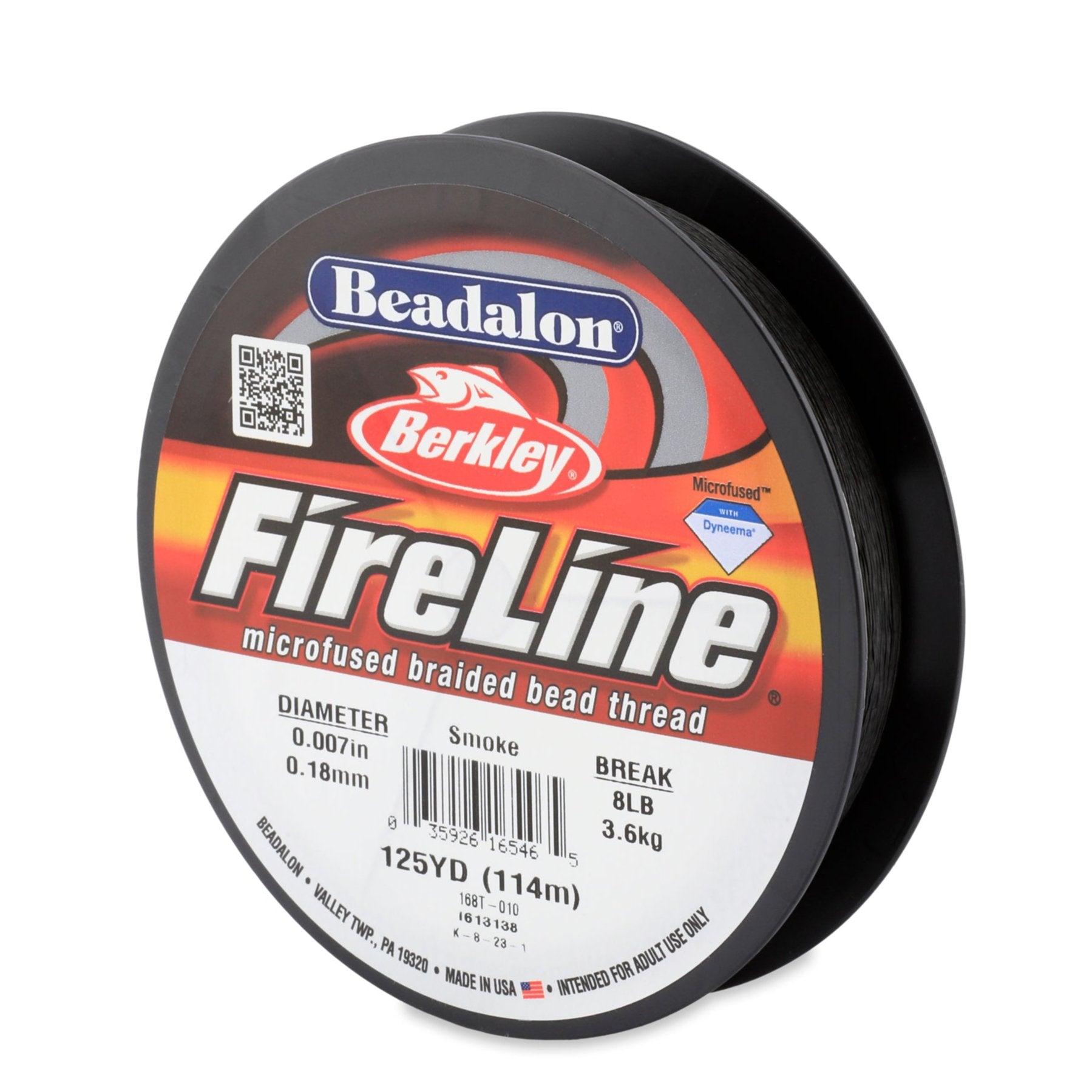 Fireline 8lb Smoke Beading Thread - 125 Yards