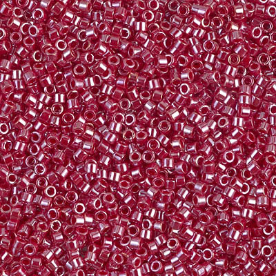 Miyuki 11/0 Delica Seed Beads, Opaque Cadillac Red Luster # 1564 ~ 7.2 grams