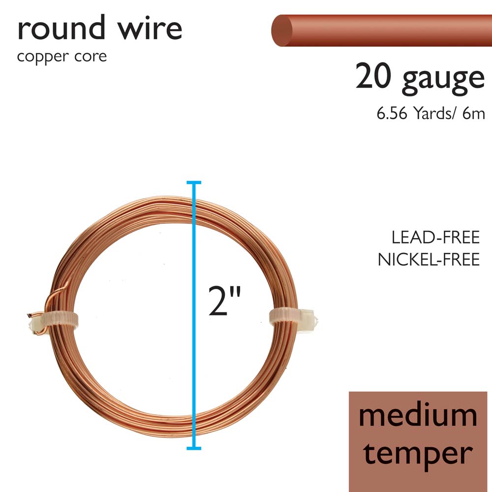 German Wire 20 Gauge Copper Beadsmith Wire