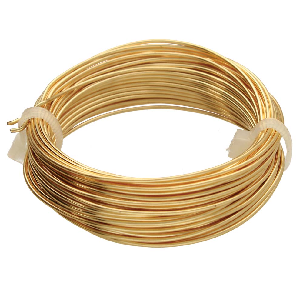 German Wire 14 Gauge Gold Color Beadsmith Wire