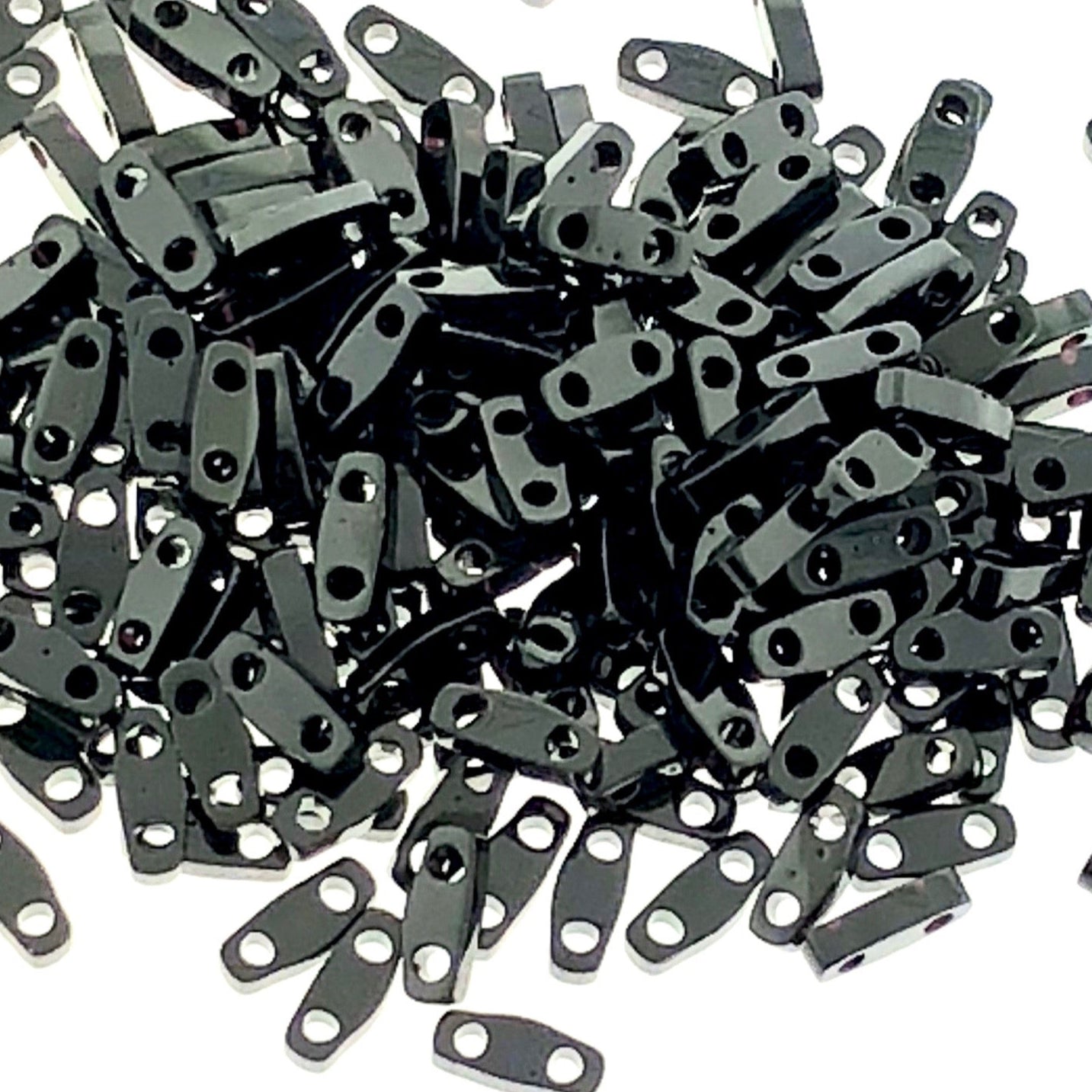 MIYUKI Quarter Tila Beads, Black # 401 (5 or 10 grams)