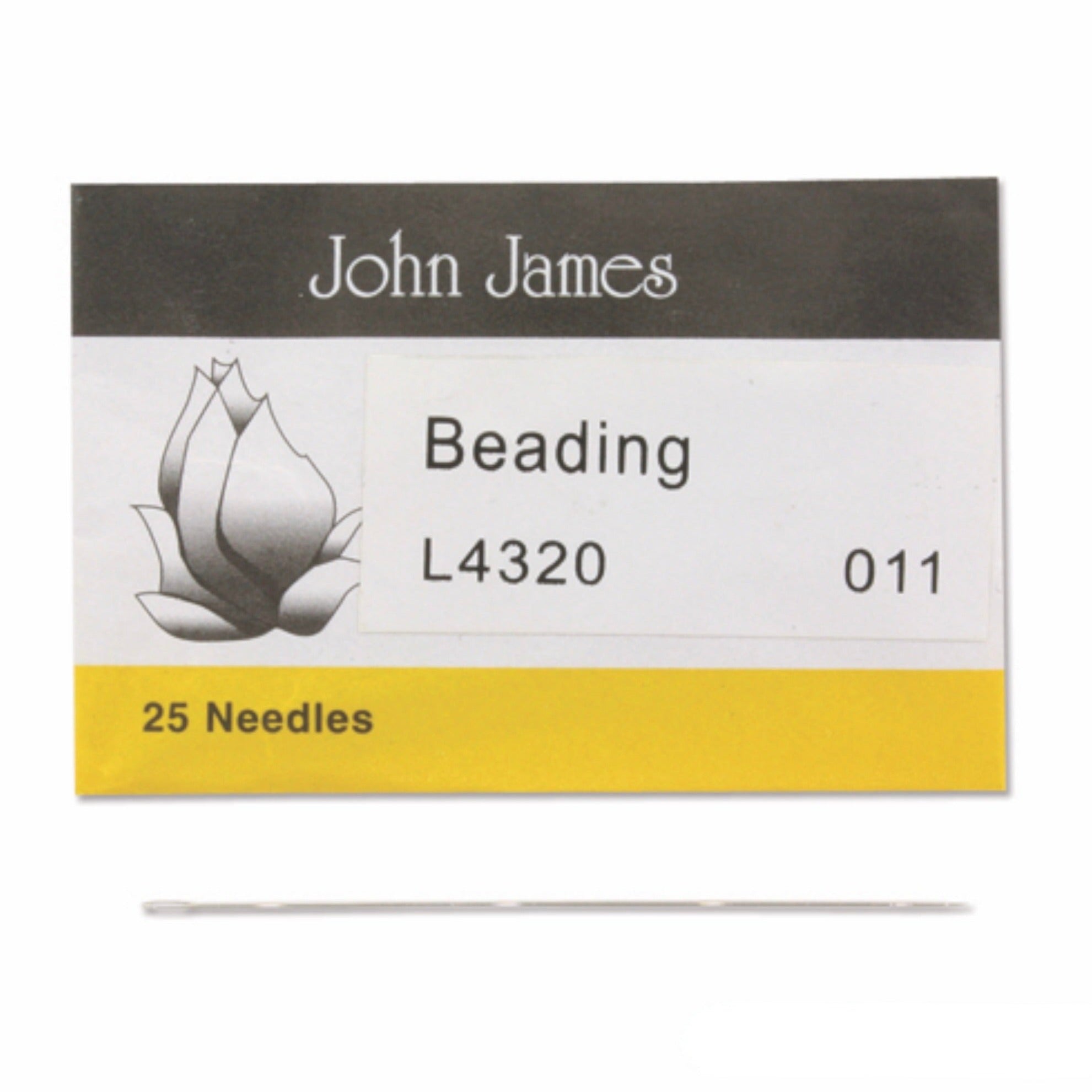 John James English Beading Needles Size 11  - 25 Needles