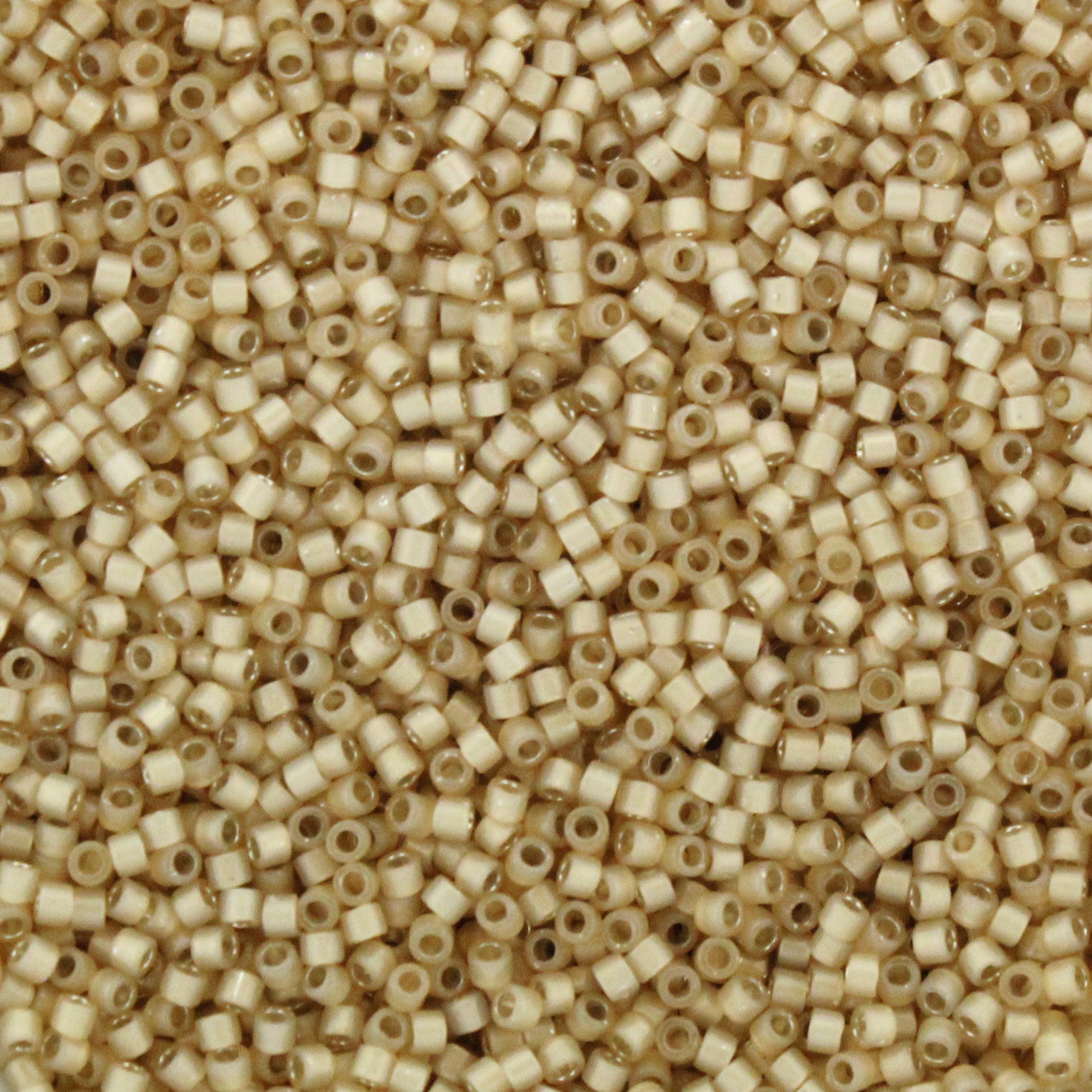 Miyuki 11/0 Delica Seed Beads, Silver Lined Light Honey # 1458 ~ 7.2 Grams