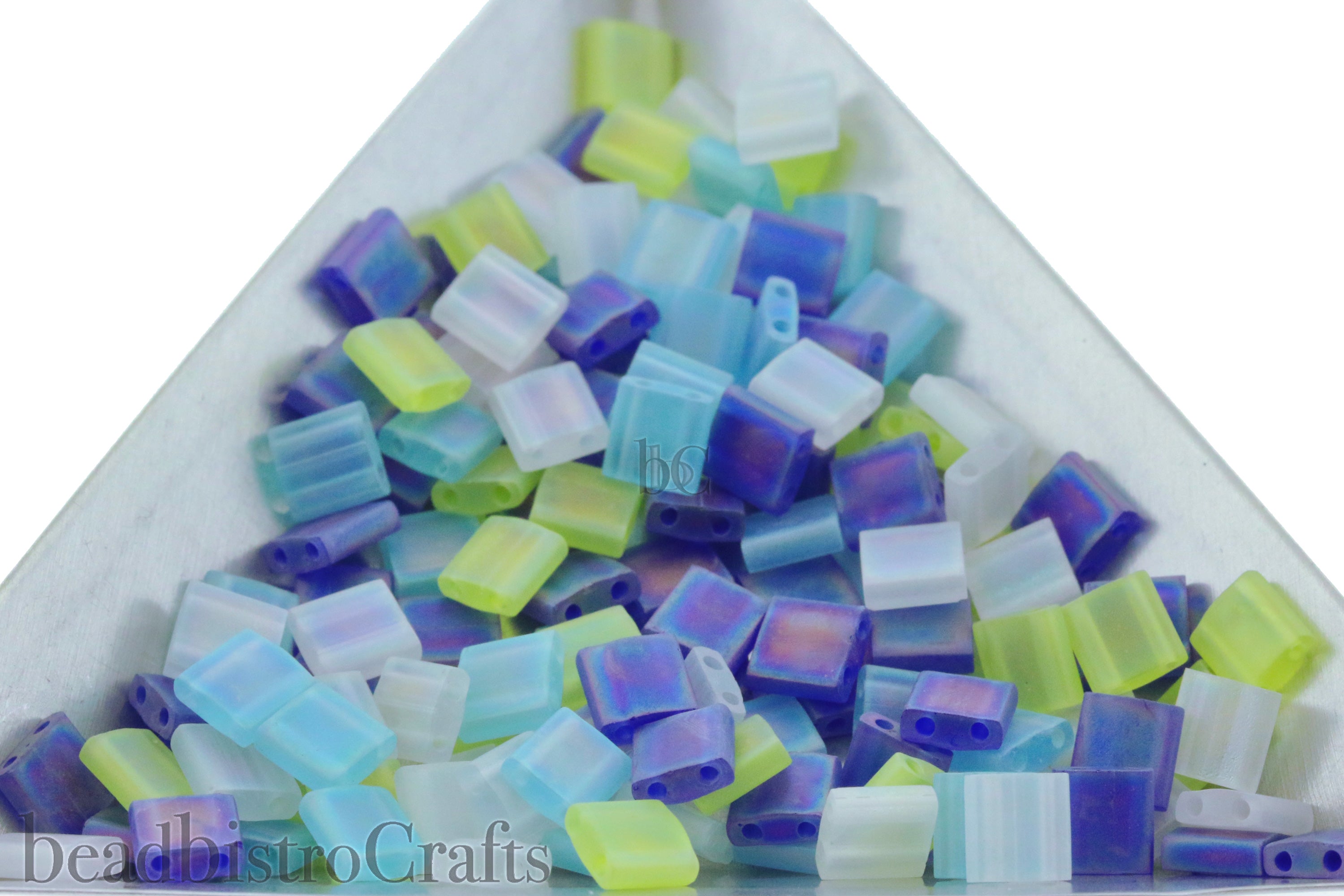 MIYUKI Tila Beads MIX, Frosted Spring Snowdrops MIX28 - 10 grams