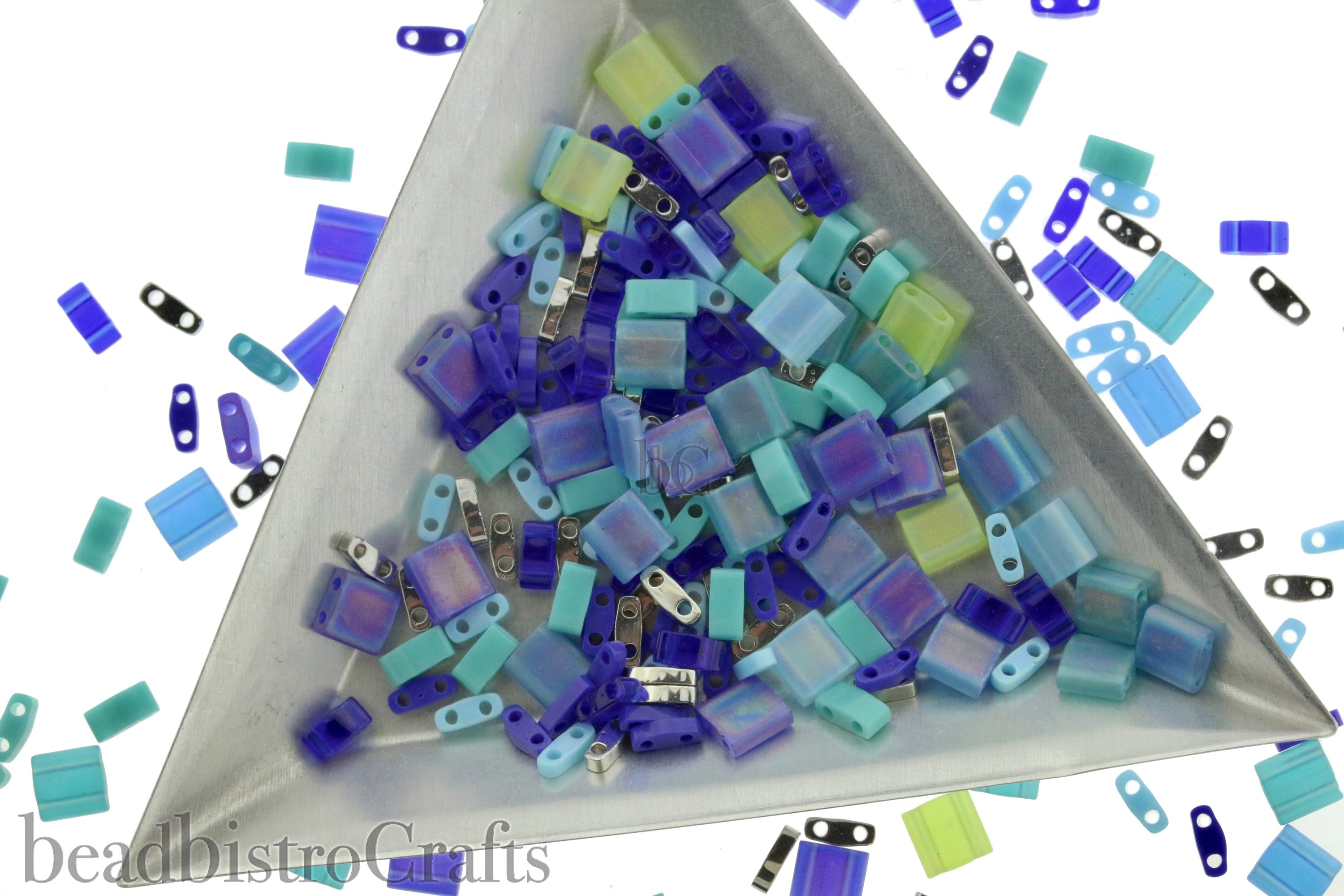 MIYUKI Tila Beads MIX, Pacific Blue MIX36 - 10 grams