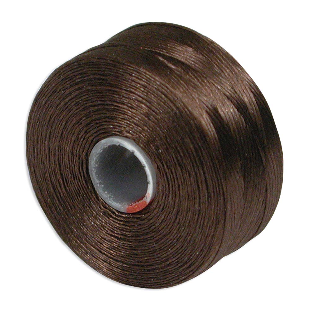 S-Lon TEX45 Brown Beading Thread Size D - 78 Yards