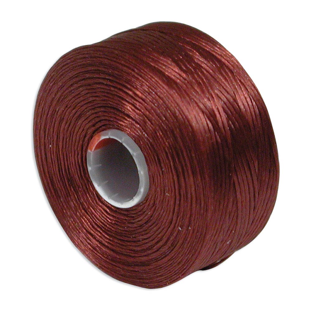 S-Lon TEX45 Burgundy Beading Thread Size D - 78 Yards