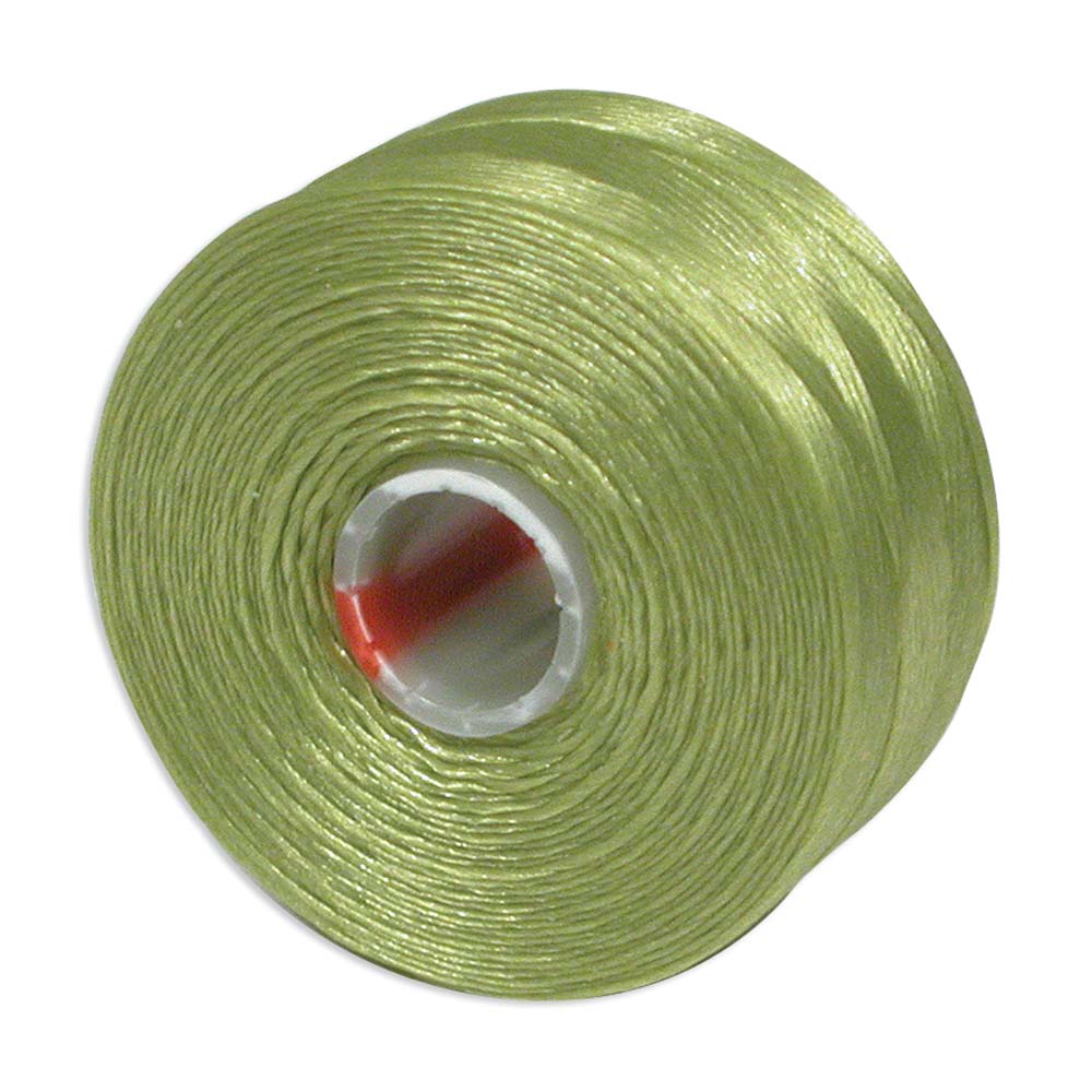 S-Lon TEX45 Chartreuse Beading Thread Size D - 78 Yards