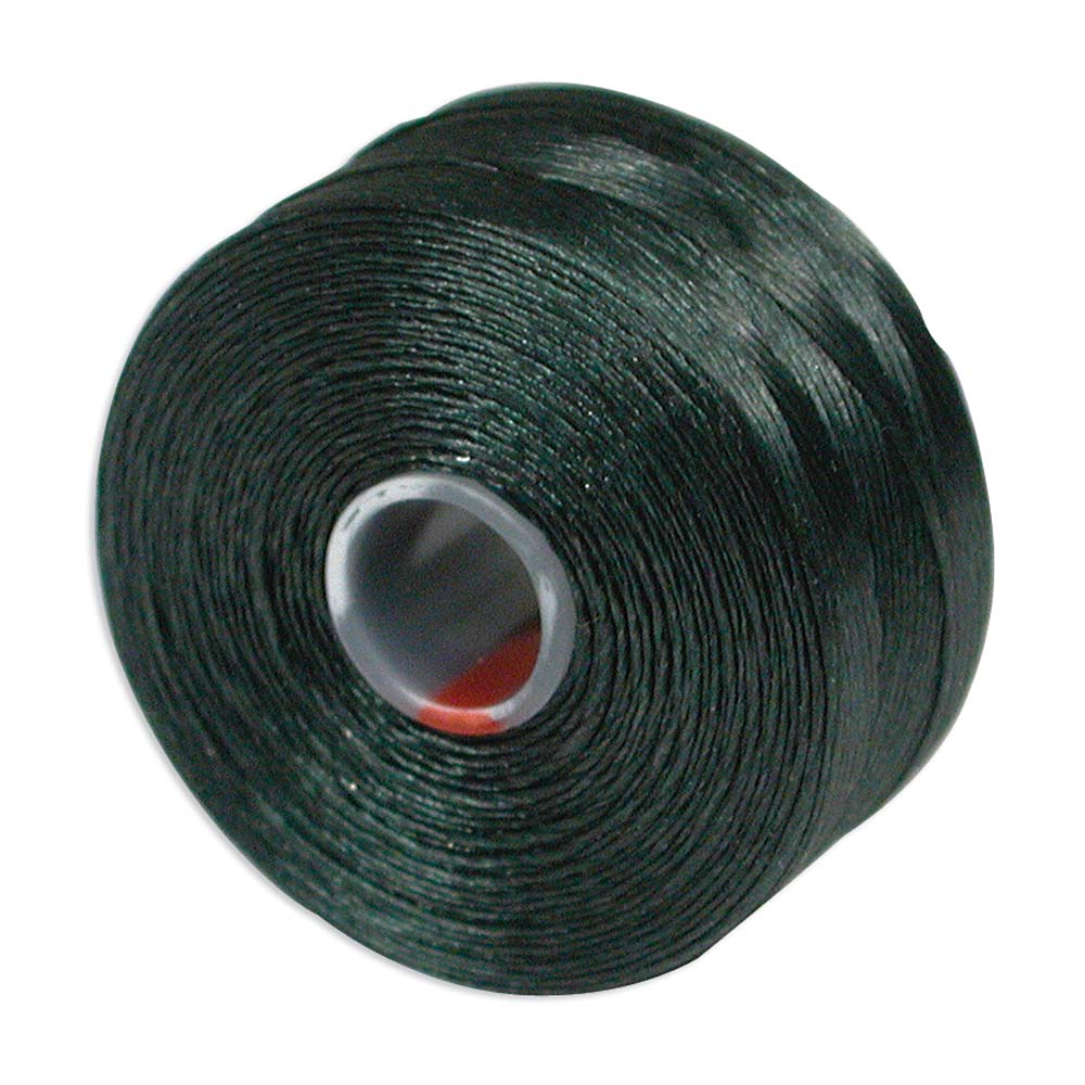 S-Lon TEX45 Dark Green Beading Thread Size D - 78 Yards