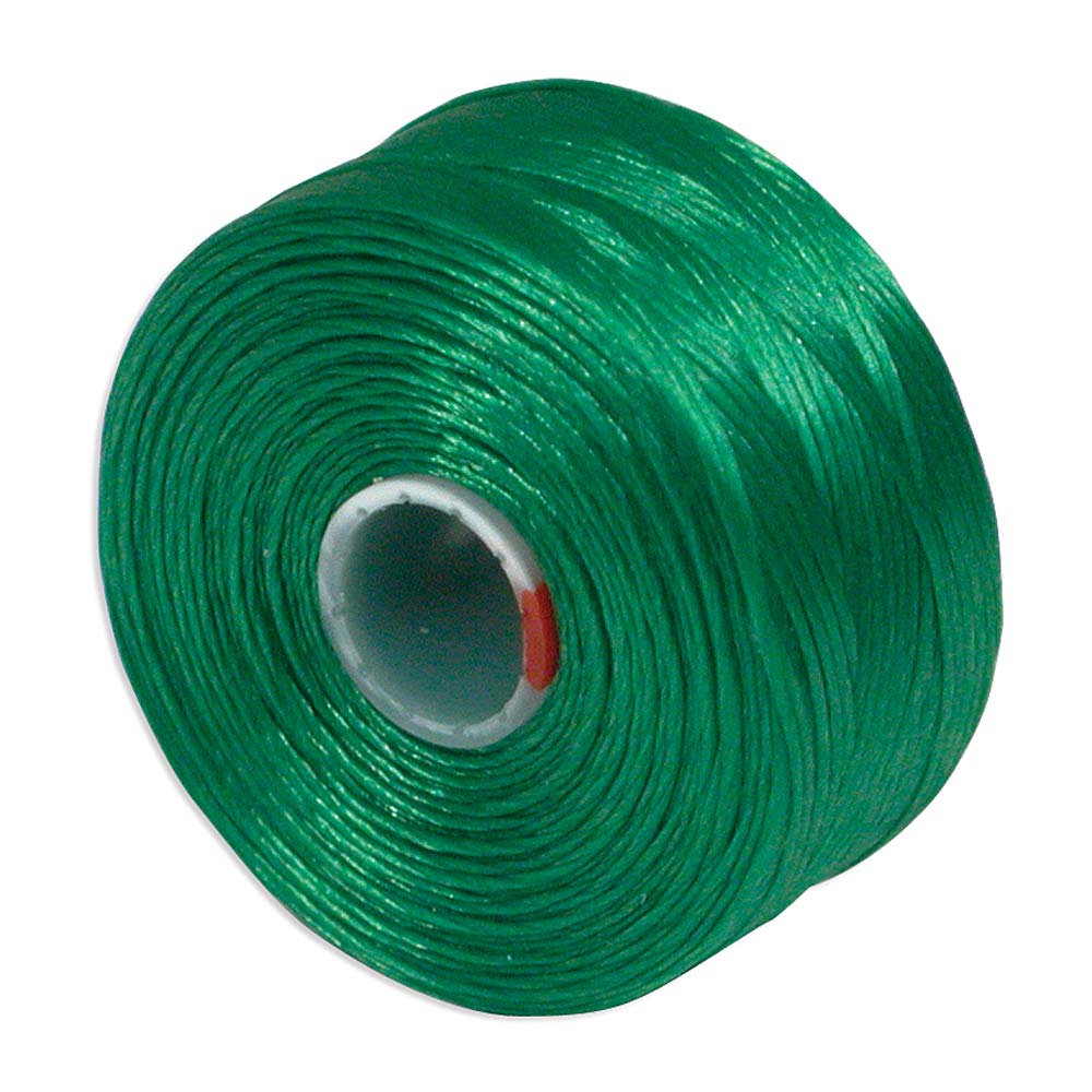 S-Lon TEX45 Green Beading Thread Size D - 78 Yards