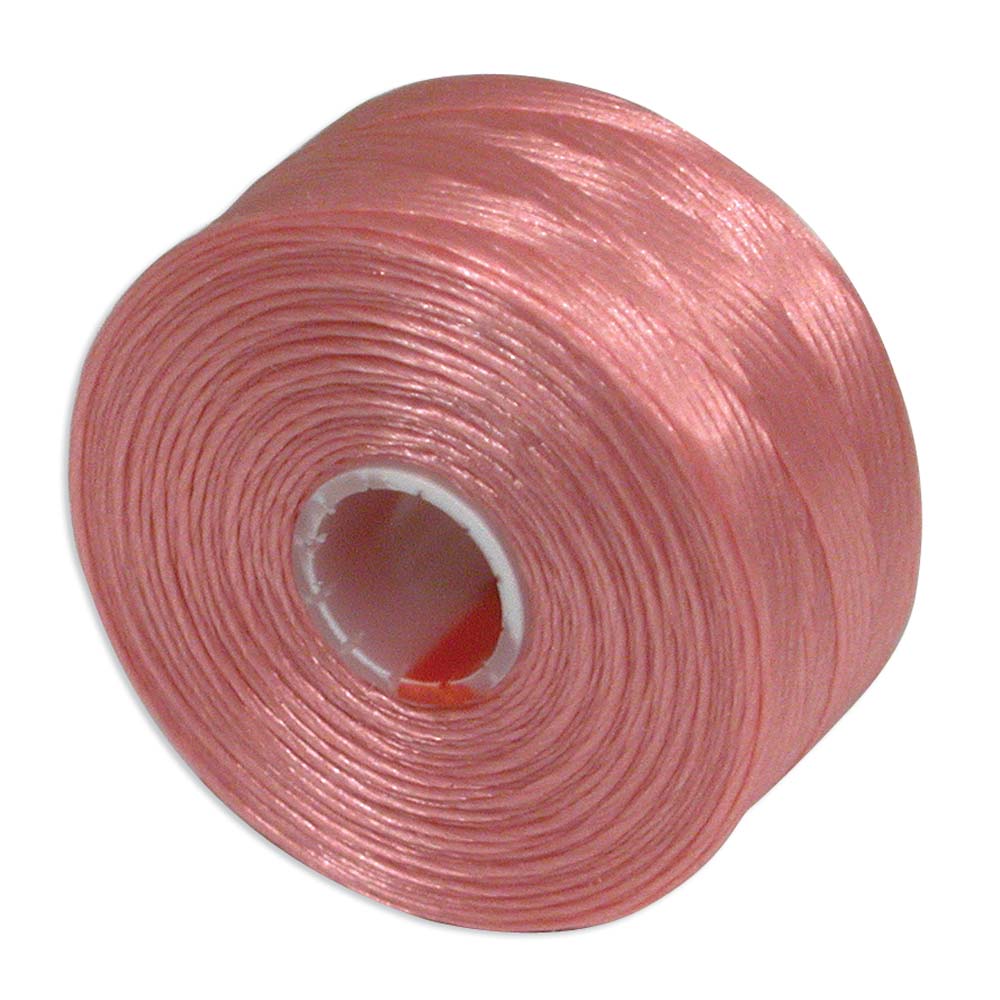 S-Lon TEX45 Pink Beading Thread Size D - 78 Yards