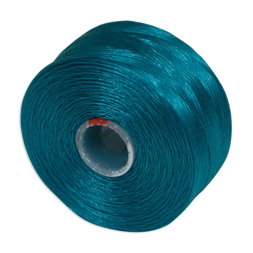 S-Lon TEX45 Teal Beading Thread Size D - 78 Yards