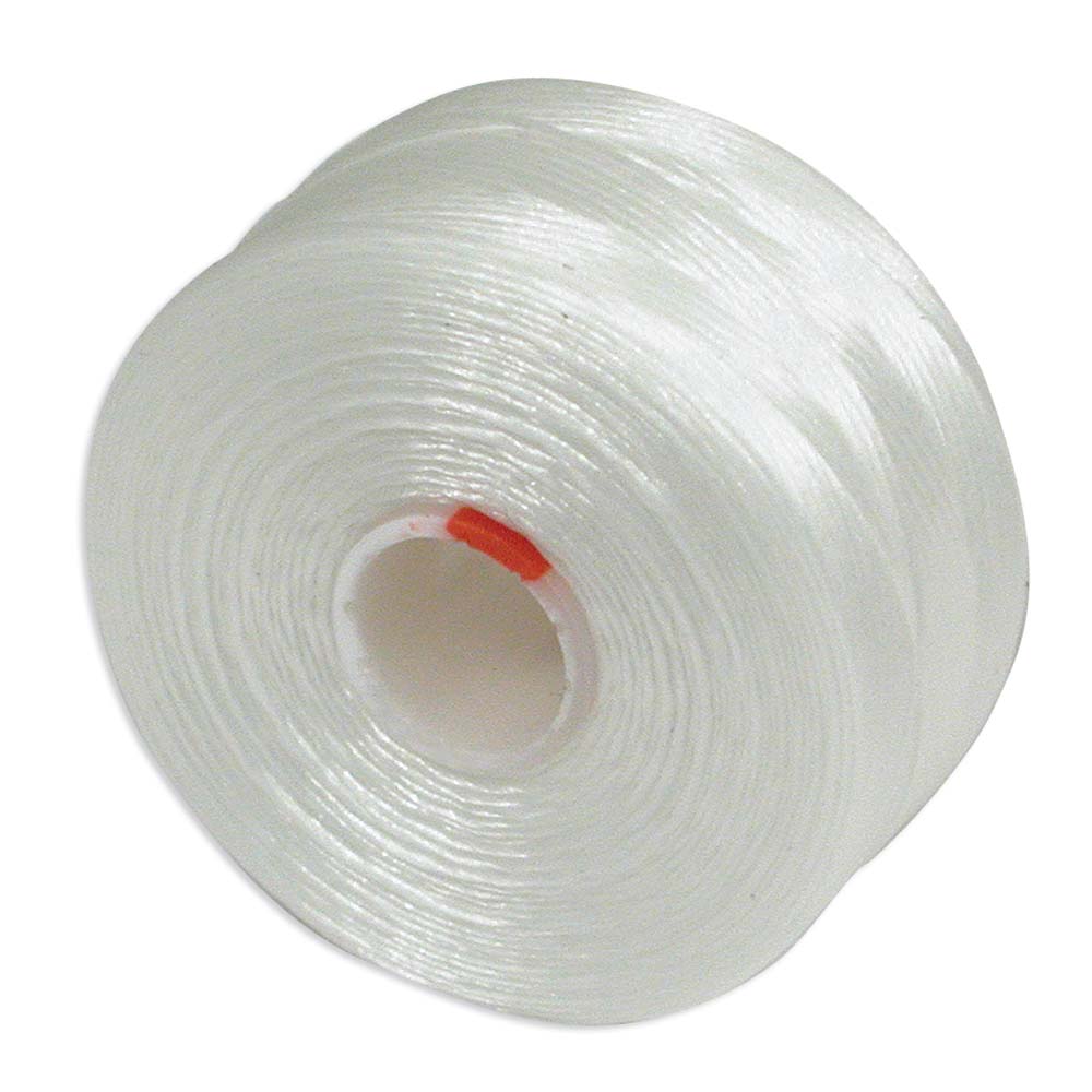 S-Lon TEX45 White Beading Thread Size D - 78 Yards