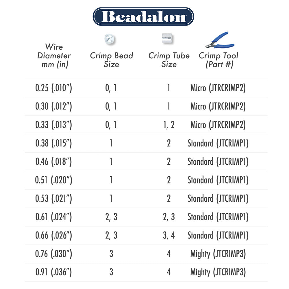 Beadalon Silver, Gold, Gunmetal, Coper Crimp Tubes Variety Pack, Size #2