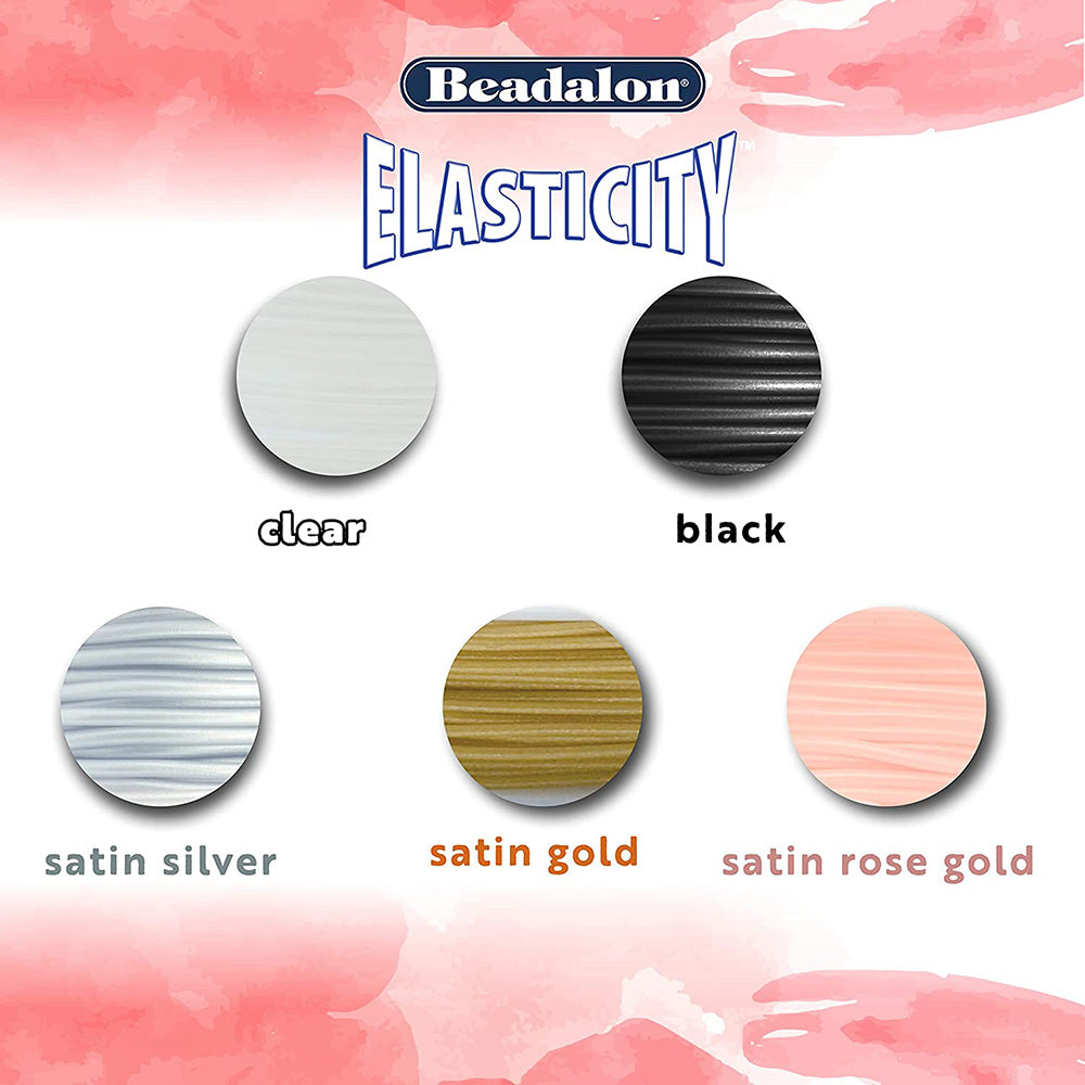 Beadalon Elasticity Clear Stretch Cord .5mm - 25m (82ft)