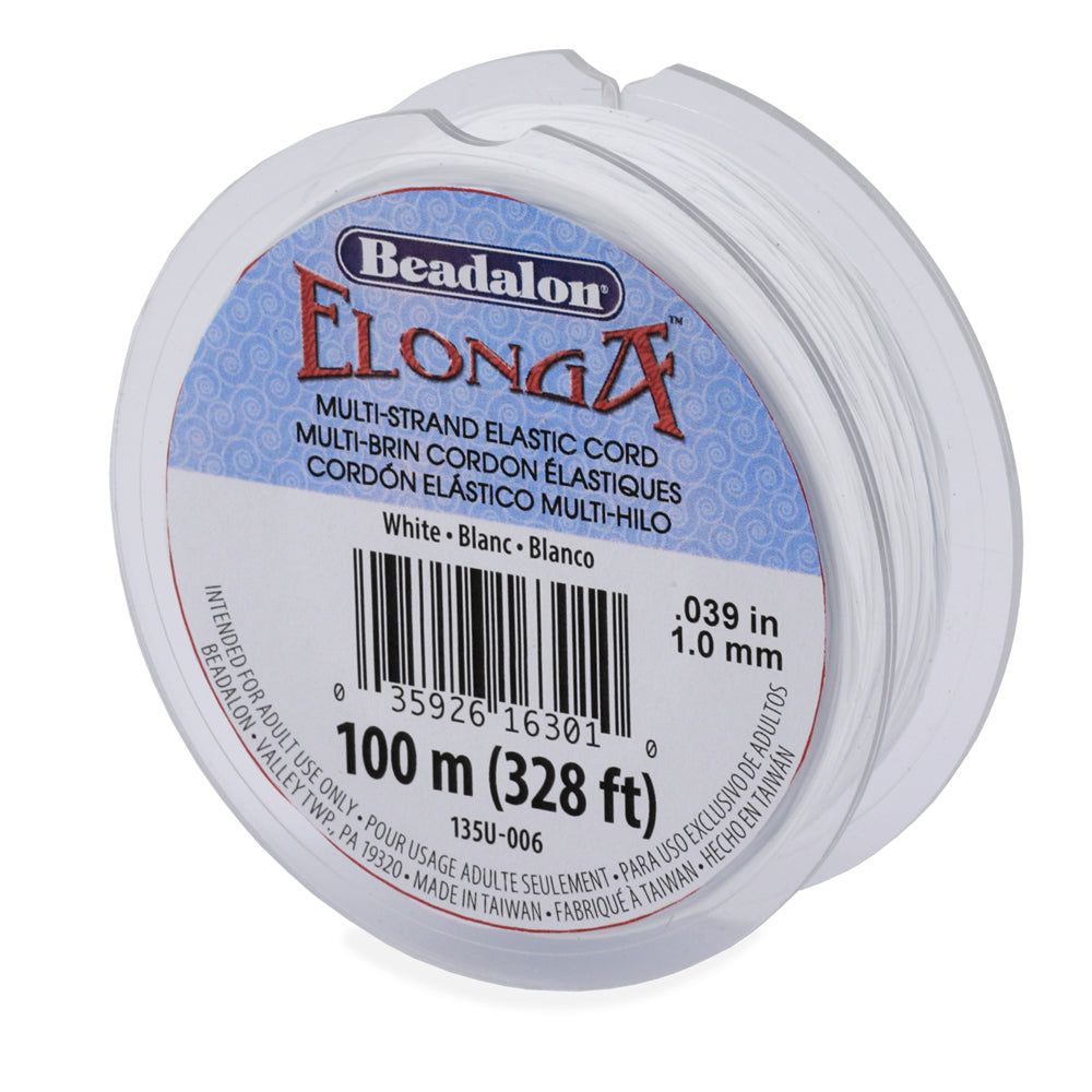 Beadalon® Elonga, 1.0mm Multi-Strand Clear Elastic Cord ~ 328ft (100m)