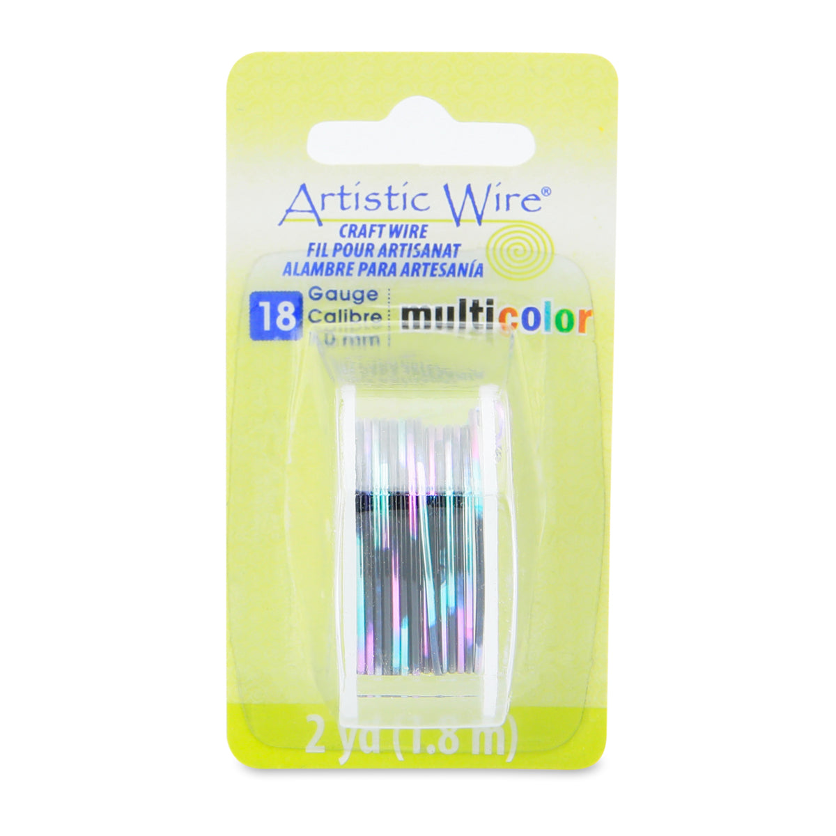 Pink, Green & Black 18 Gauge MultiColor Artistic Wire (2 Yard Spool)