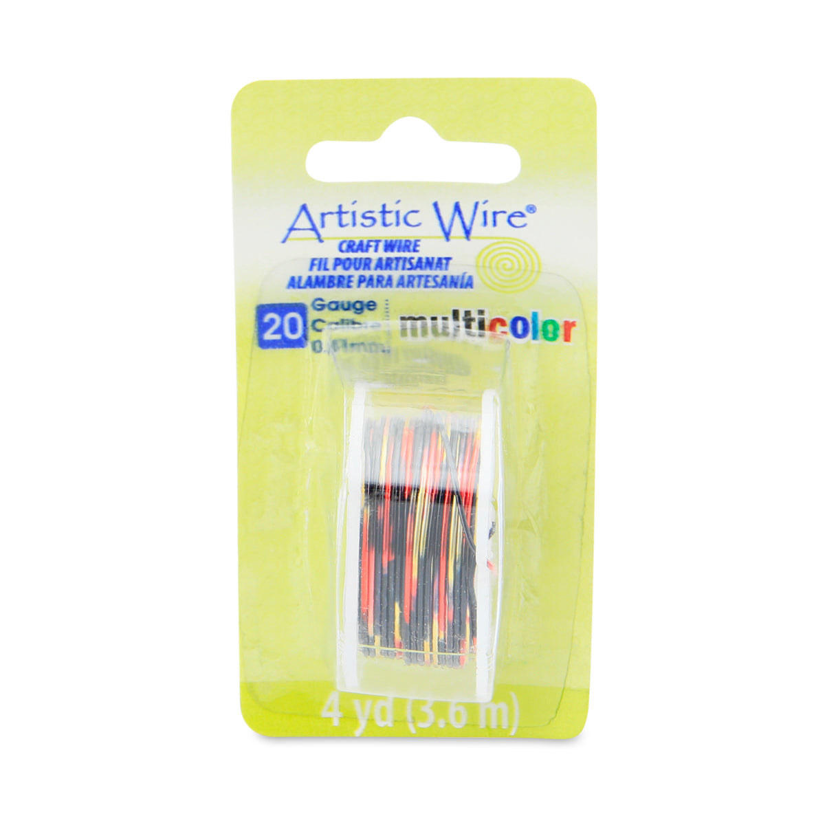 Red, Gold & Black 20 Gauge MultiColor Artistic Wire (4 Yard Spool)