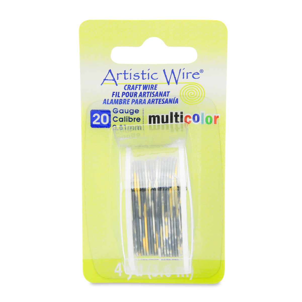 Silver, Gold & Black 20 Gauge MultiColor Artistic Wire (4 Yard Spool)