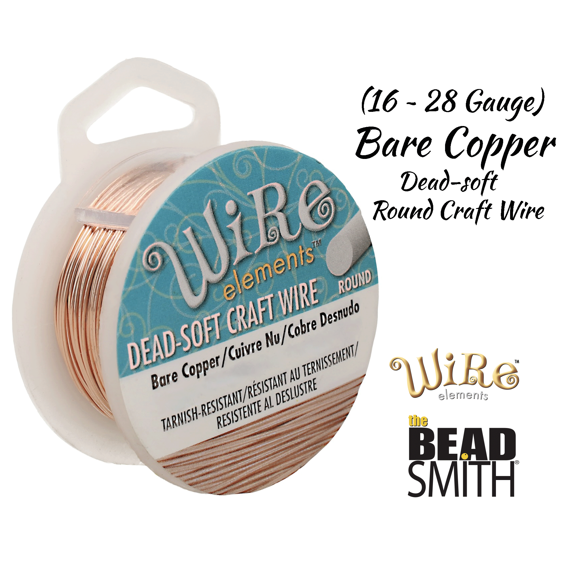 Bare Copper Wire Elements by BeadSmith