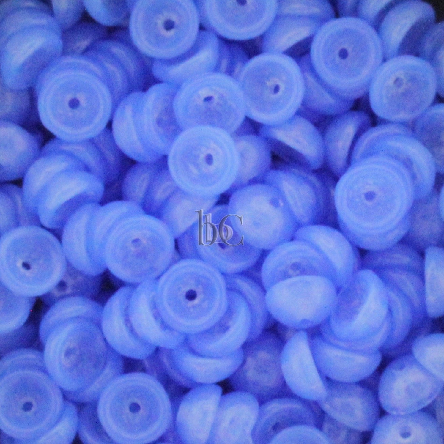 TeaCup Bead Milky Sapphire 4mm Czech Glass Bead Cap ~ 100pcs