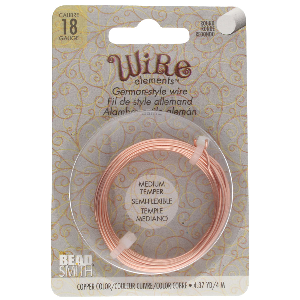 German Wire 18 Gauge Copper Beadsmith Wire