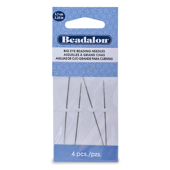 Beadalon Big Eye 2.25in Beading Needles - 4 Needles