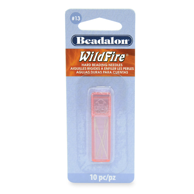 Beadalon Wildfire Hard Beading Needles Size 13 - 10 Needles