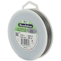 Beadalon 7 Strand Bright .018in Flexible Bead Stringing Wire, 1,000ft Spool