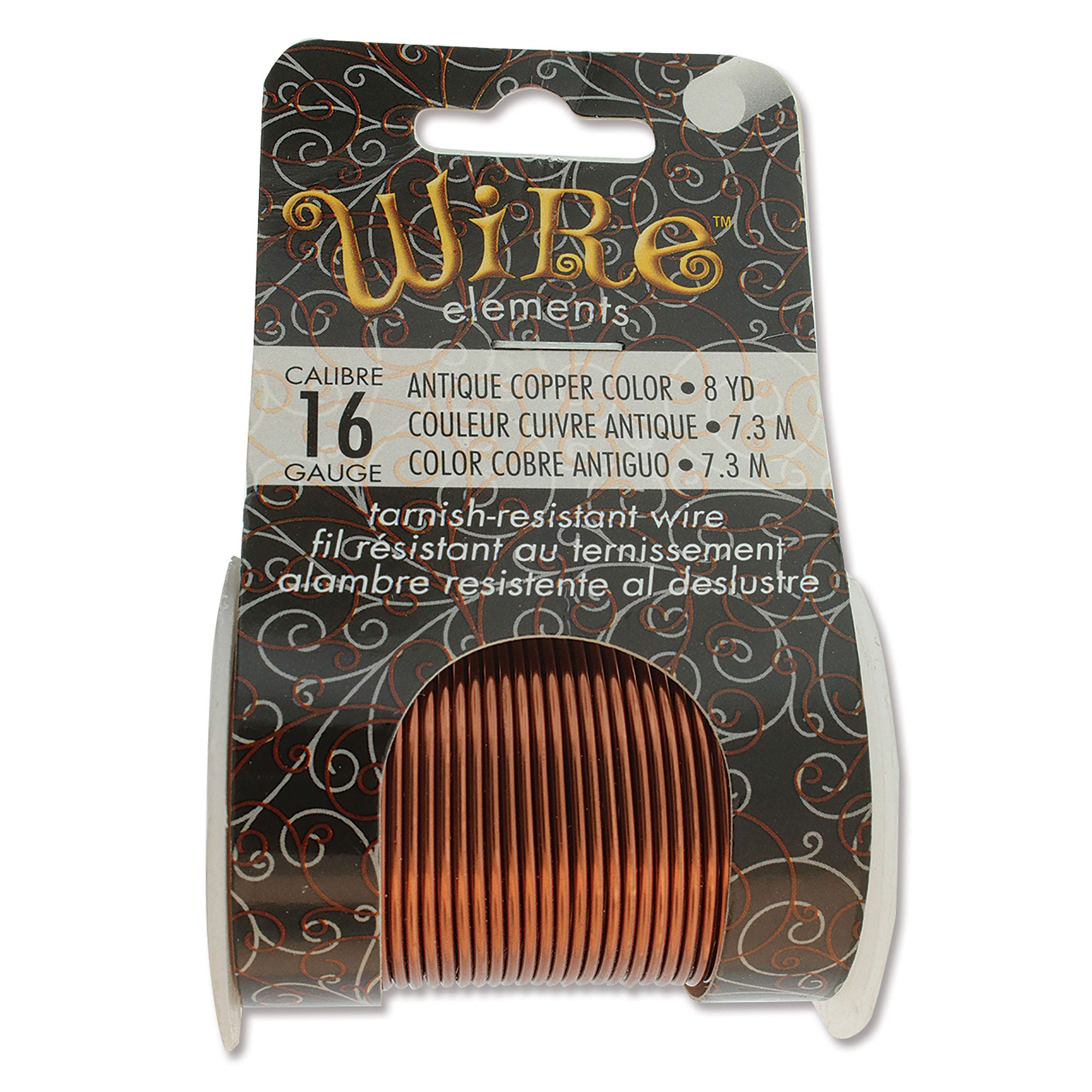 Antique Copper 16 Gauge Tarnish-Resistant Wire Elements by BeadSmith