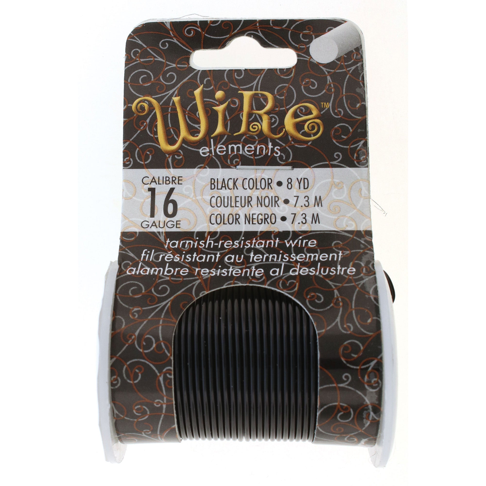 Black 16 Gauge Tarnish-Resistant Wire Elements by BeadSmith