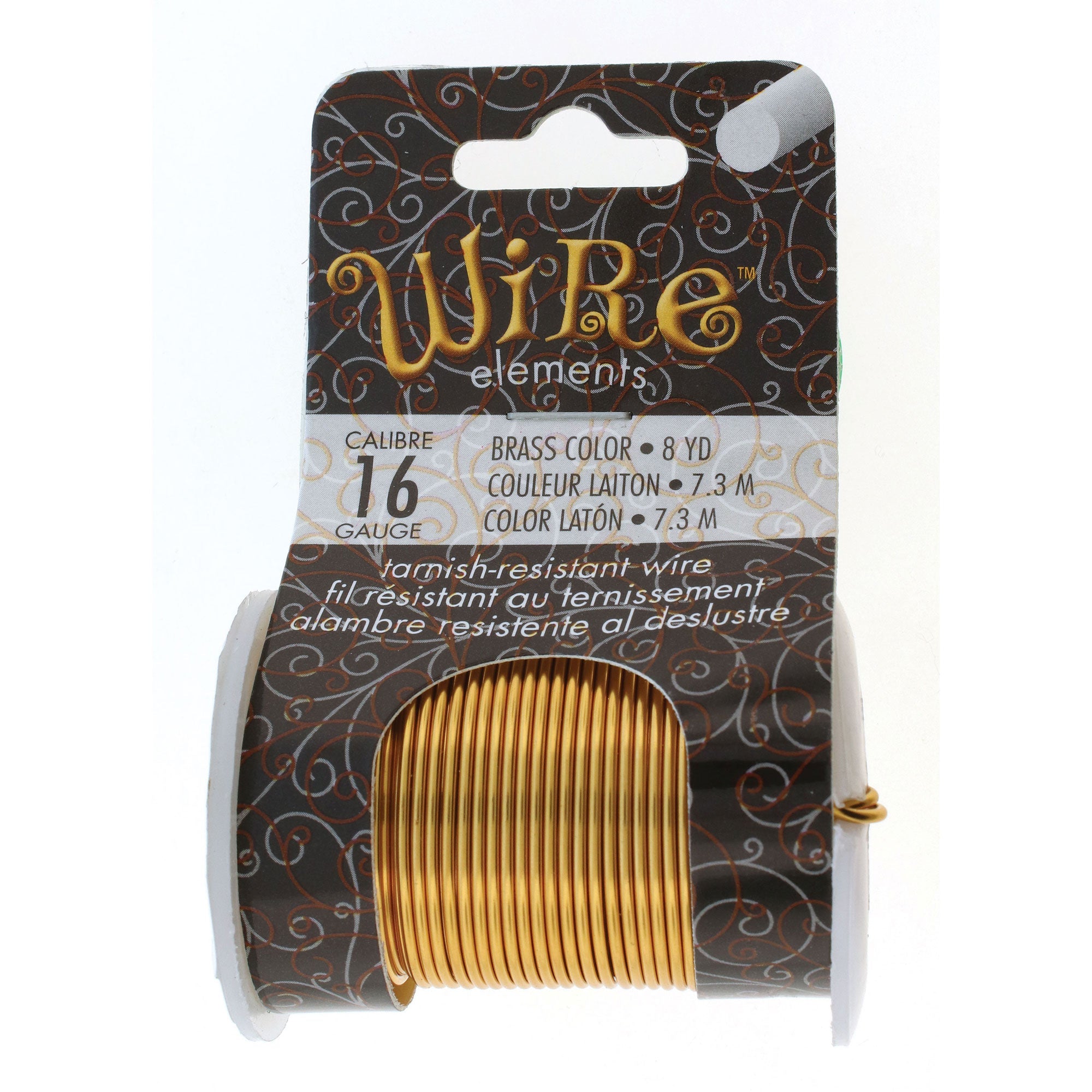 Brass 16 Gauge Tarnish-Resistant Wire Elements by BeadSmith