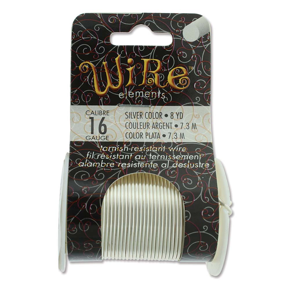 Silver Plated 16 Gauge Tarnish-Resistant Wire Elements by BeadSmith