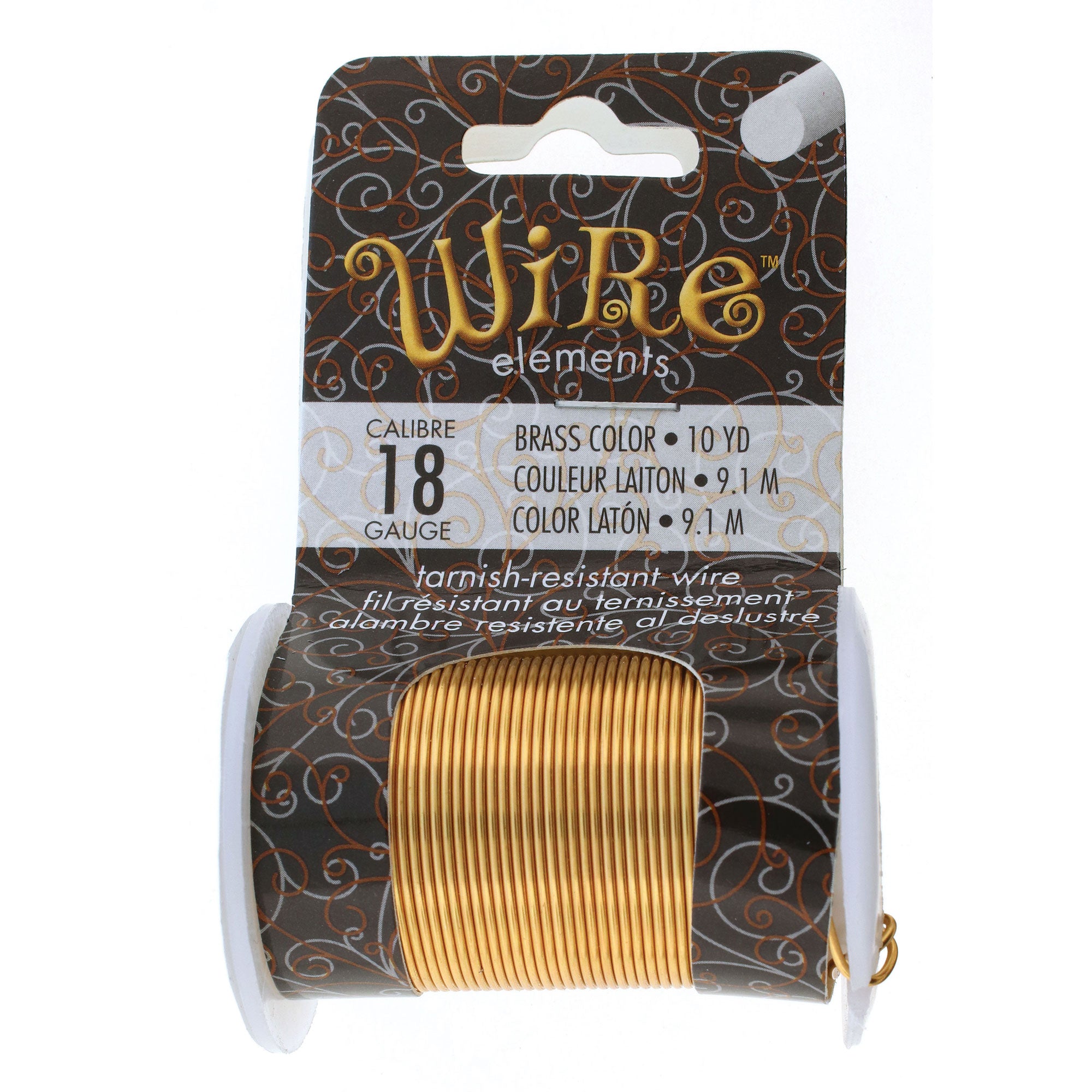 Brass 18 Gauge Tarnish-Resistant Wire Elements by BeadSmith