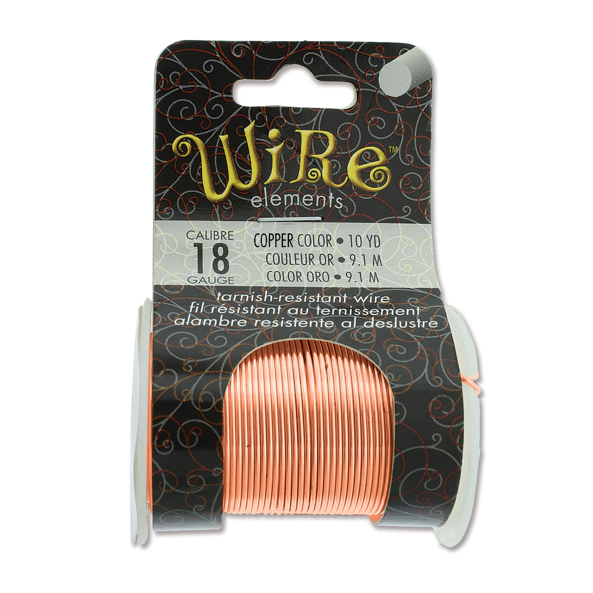 Copper 18 Gauge Tarnish-Resistant Wire Elements by BeadSmith