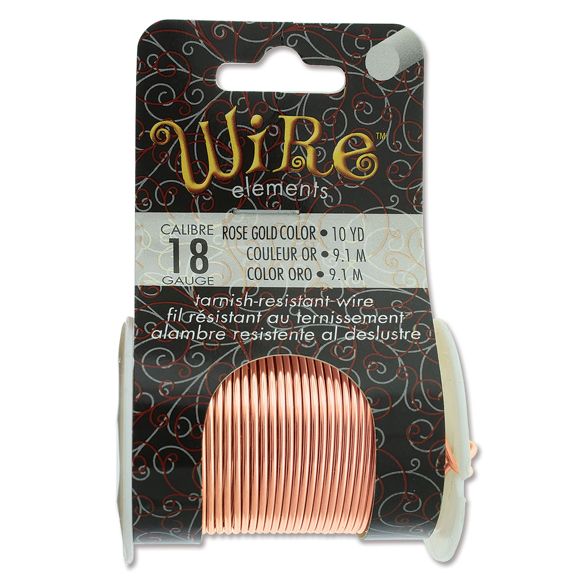 Rose Gold 18 Gauge Tarnish-Resistant Wire Elements by BeadSmith