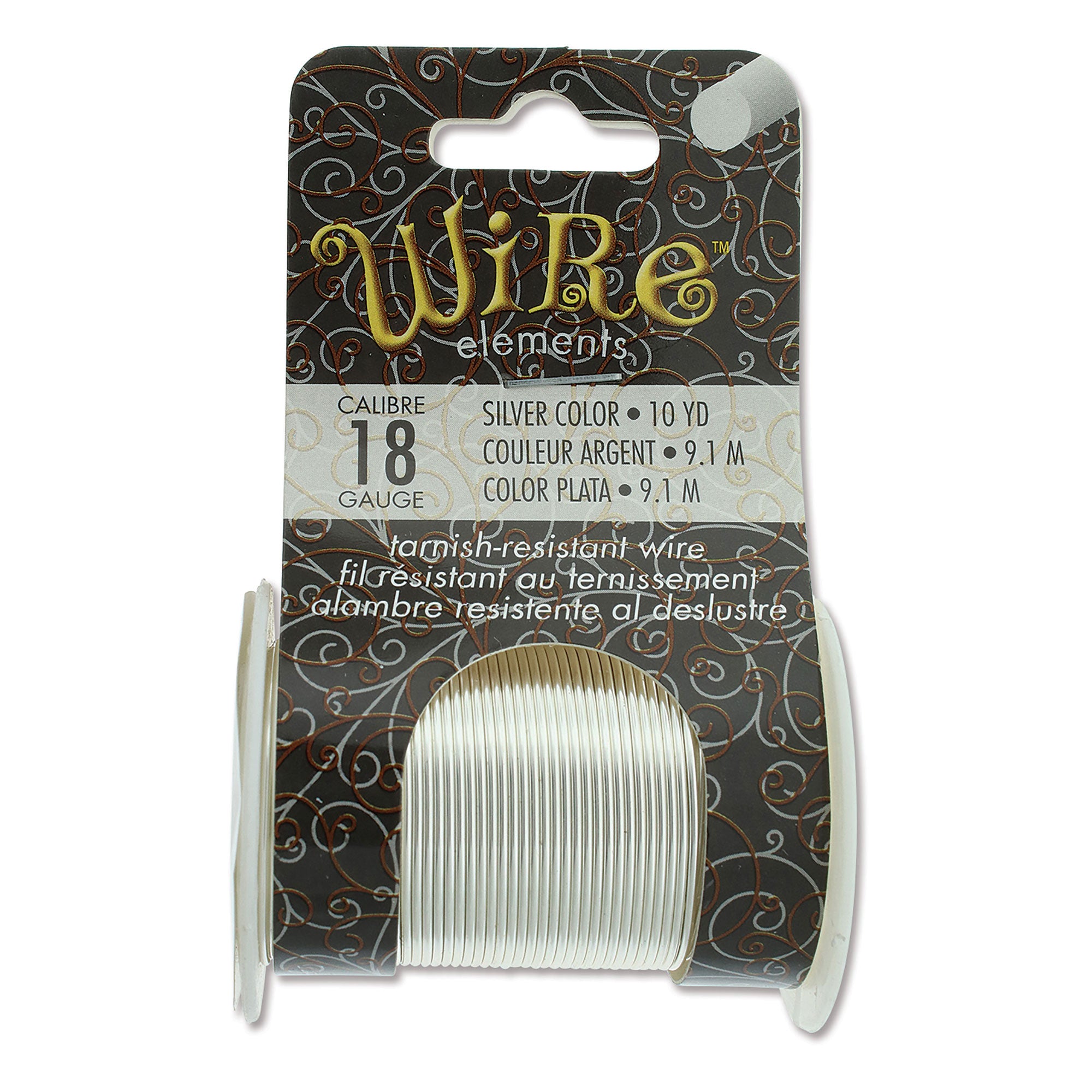 Silver Plated 18 Gauge Tarnish-Resistant Wire Elements by BeadSmith