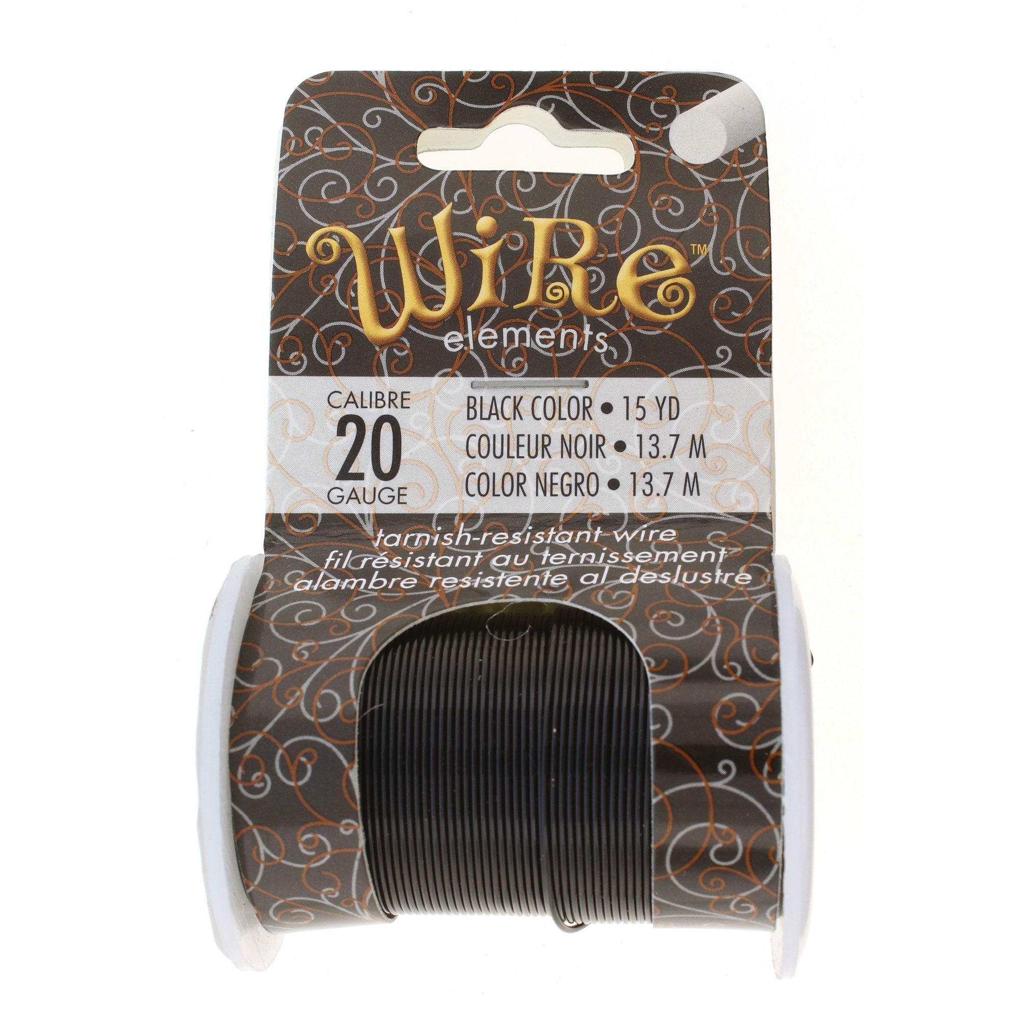 Black 20 Gauge Tarnish-Resistant Wire Elements by BeadSmith