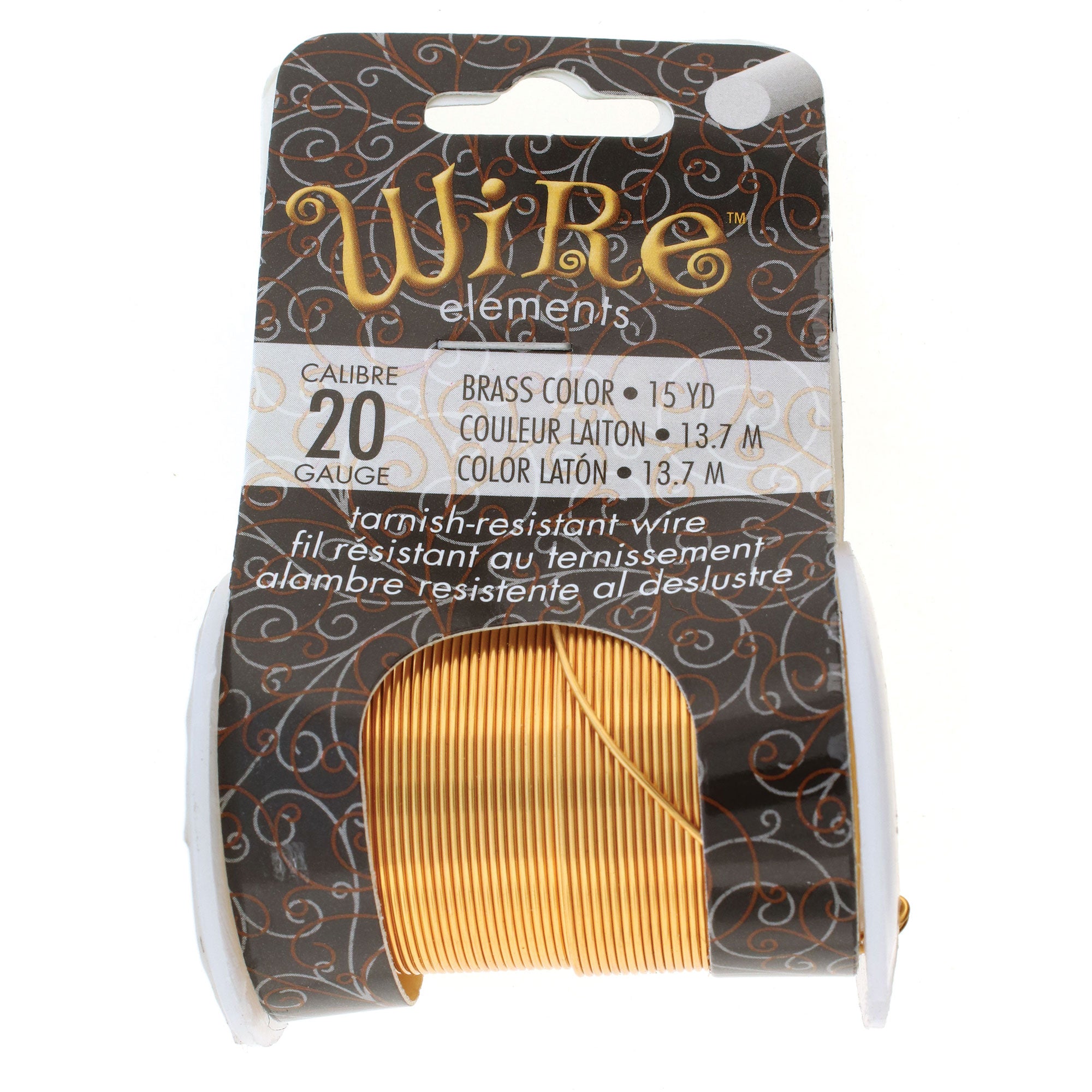 Brass 20 Gauge Tarnish-Resistant Wire Elements by BeadSmith