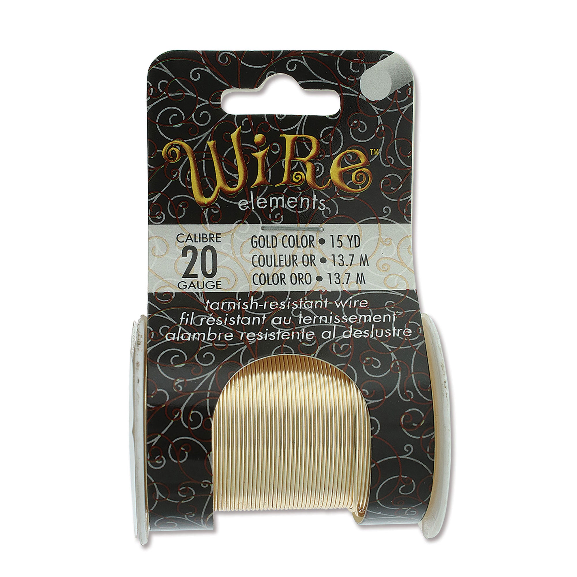 Gold Color 20 Gauge Tarnish-Resistant Wire Elements by BeadSmith