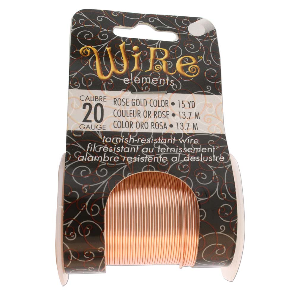 Rose Gold 20 Gauge Tarnish-Resistant Wire Elements by BeadSmith