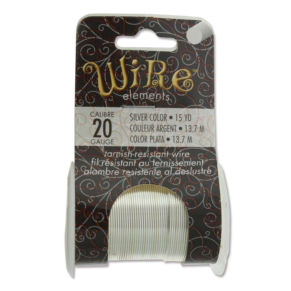 Silver Plated 20 Gauge Tarnish-Resistant Wire Elements by BeadSmith