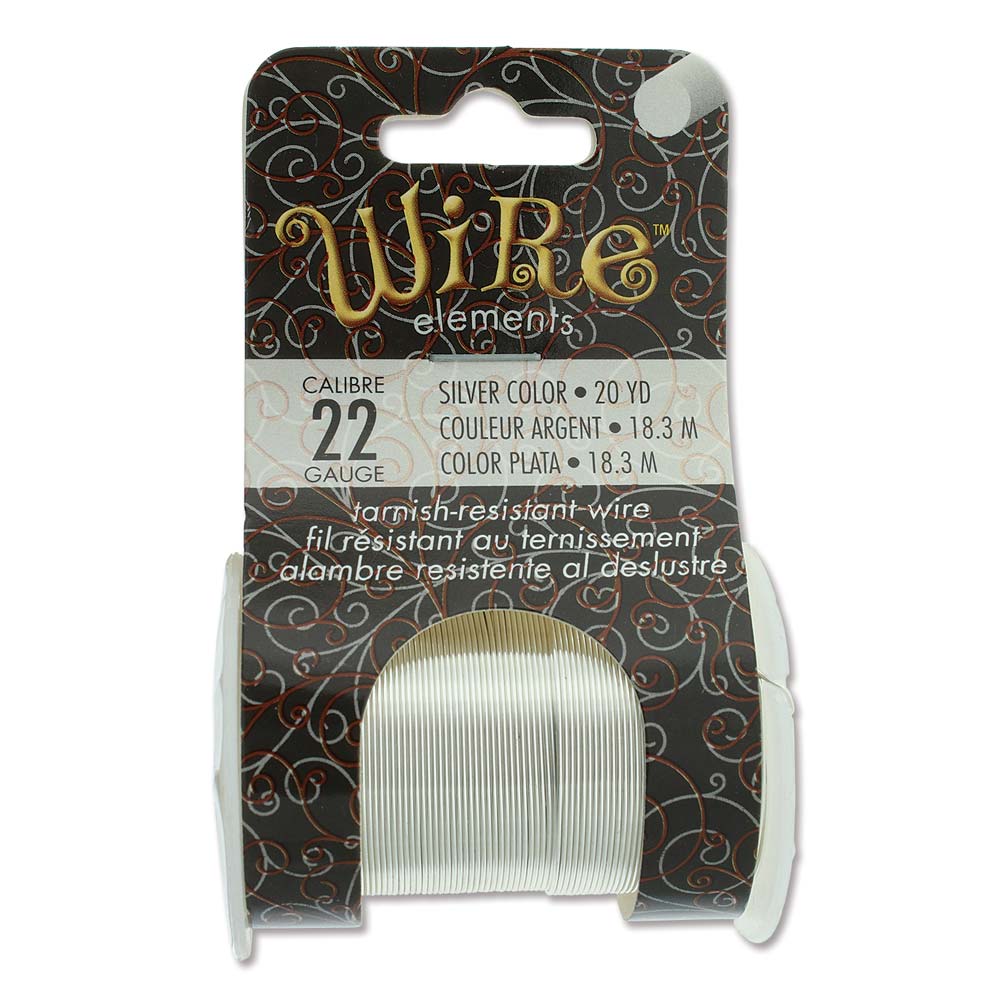 Silver Plated 22 Gauge Tarnish-Resistant Wire Elements by BeadSmith